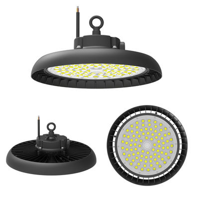 195~208lm/W LED High Bay Light 100W 150W 200WUFO إضاءة المستودعات ذات الكفاءة العالية
