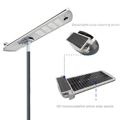 8 أمتار LED Smart Solar Street Garden Light للخارج Ip65 التنظيف الذاتي للسيارات