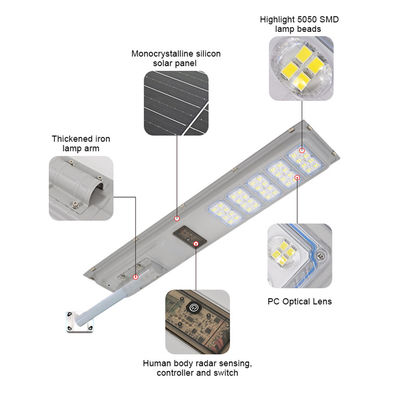 مصباح صديق للبيئة عالي التجويف مصباح شارع LED شمسي خارجي للإضاءة الخارجية